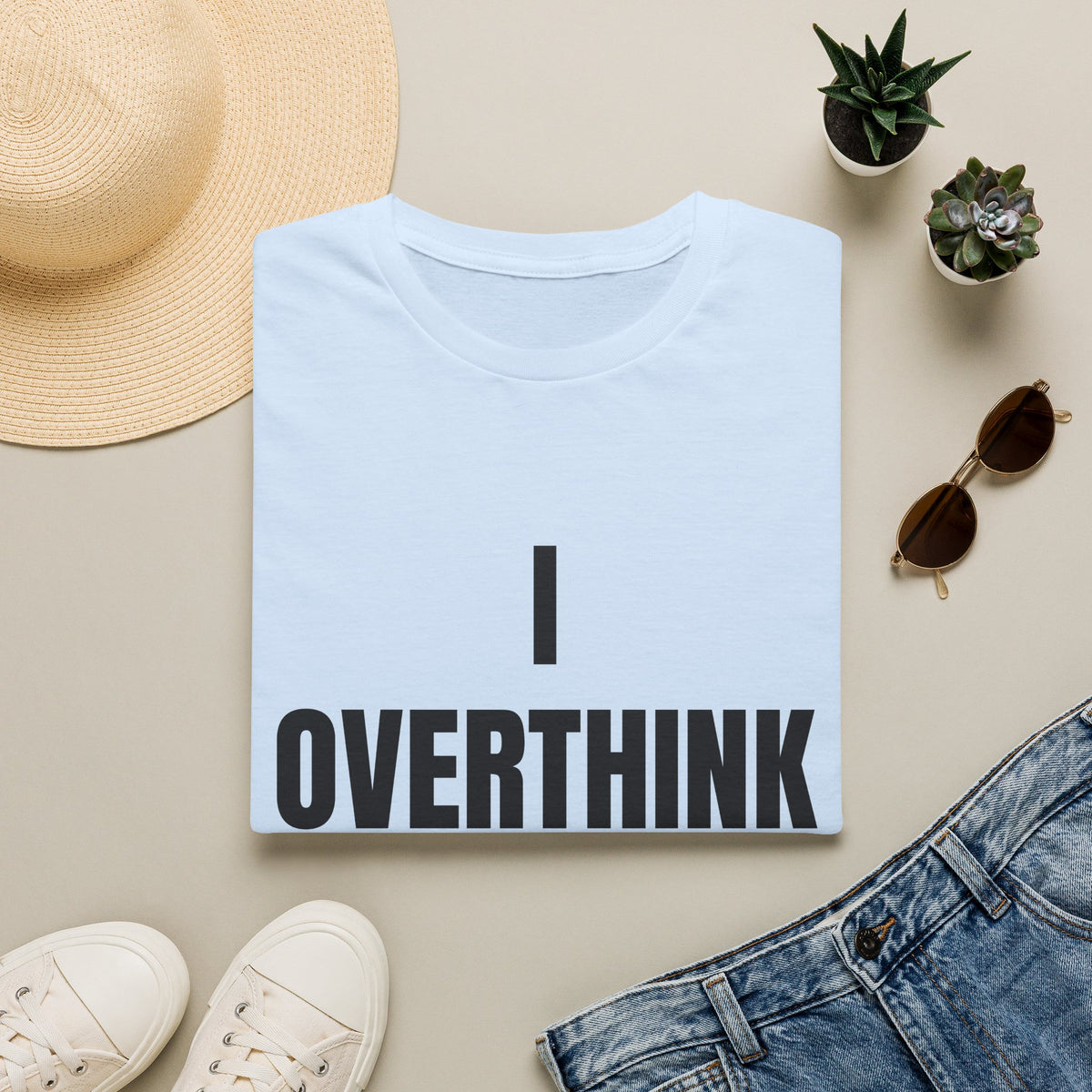 Overthink Everything T-Shirt - Funny Relatable Graphic Tee for Overthinkers