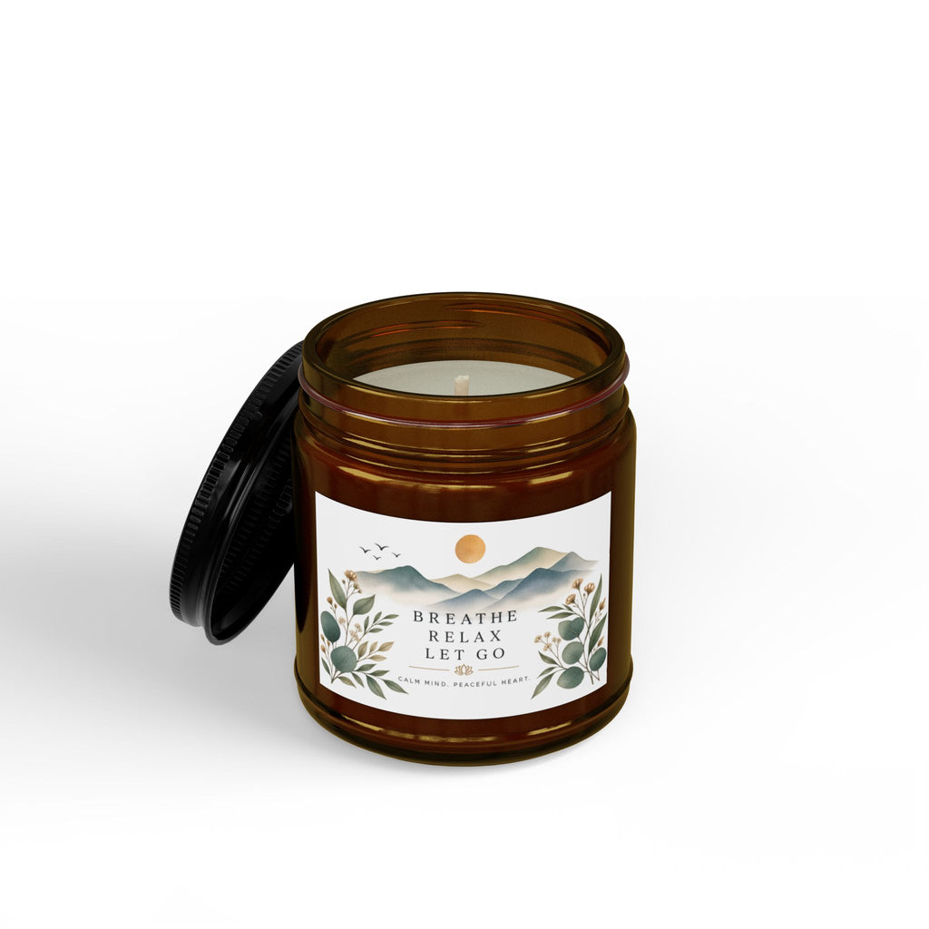 Soy Candle - "Breathe Relax Let Go" Aromatherapy Candle (4oz & 9oz)
