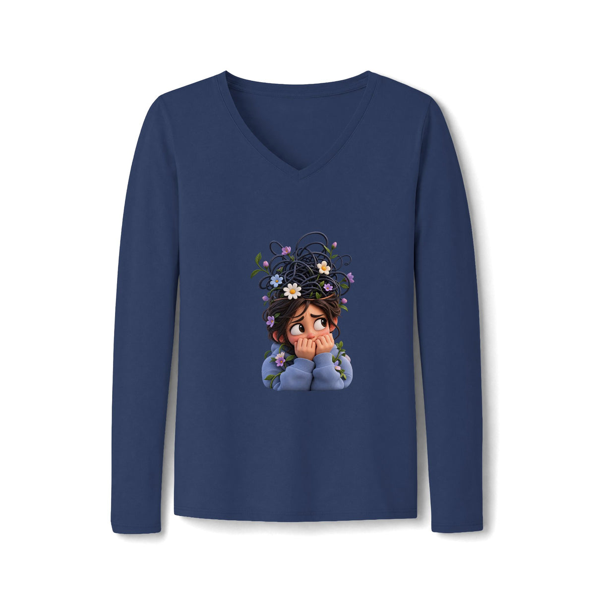 Floral Daydream V-Neck Tee