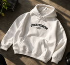 Overthinker Hoodie - Minimal Text Graphic Pullover