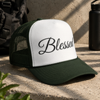 Blessed Trucker Hat - Script Foam Cap