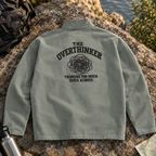 Quarter-Zip Pullover - “The Overthinker” Back Graphic (Thinking Too Much Since Always)