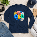 OCD Brain Cartoon Long Sleeve Tee - Cute Mental Health Awareness Shirt