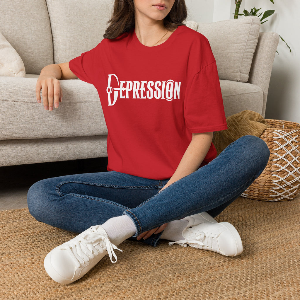 Depression Awareness T-Shirt - Stylized Keyhole Typography