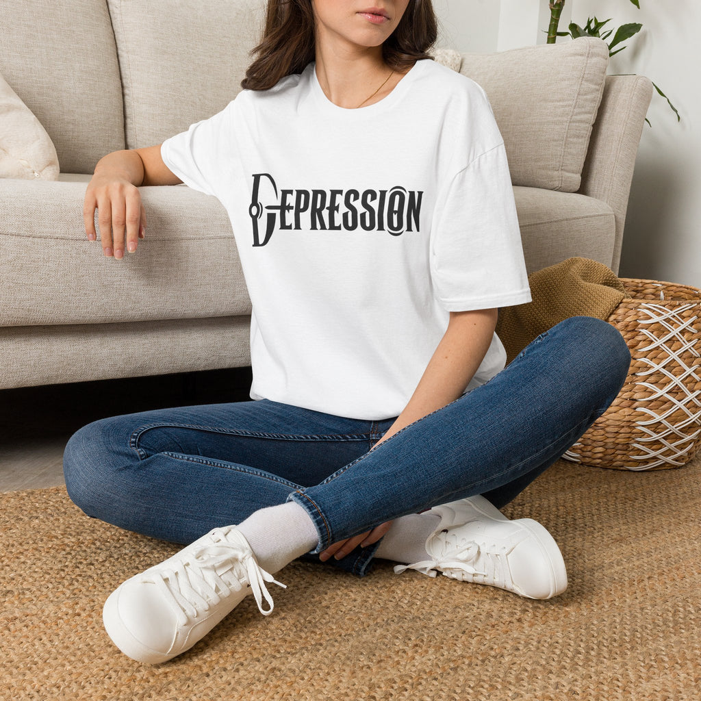 Depression Awareness T-Shirt - Stylized Keyhole Typography