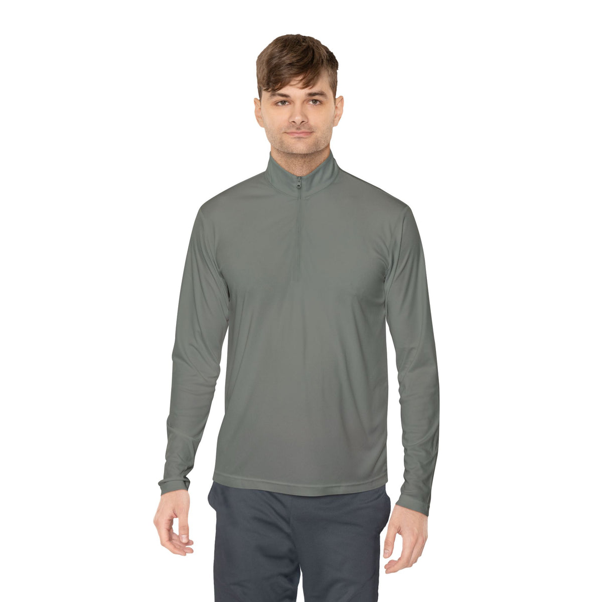 Quarter-Zip Pullover - “The Overthinker” Back Graphic (Thinking Too Much Since Always)