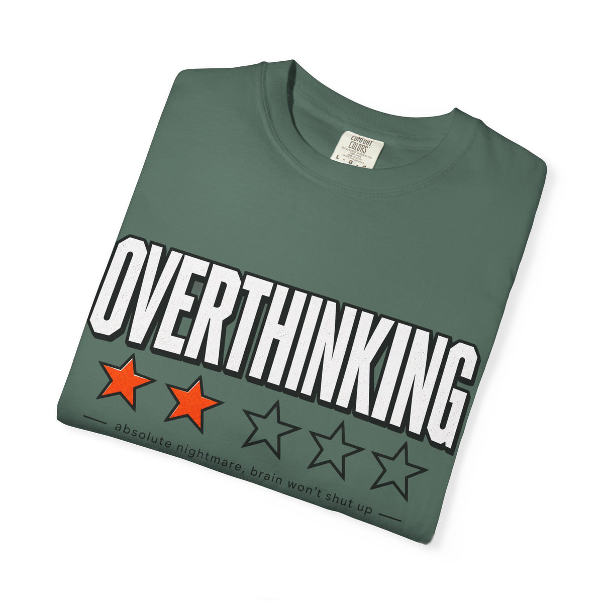 Overthinking Score T Shirt - Relatable Mental Health Graphic Tee
