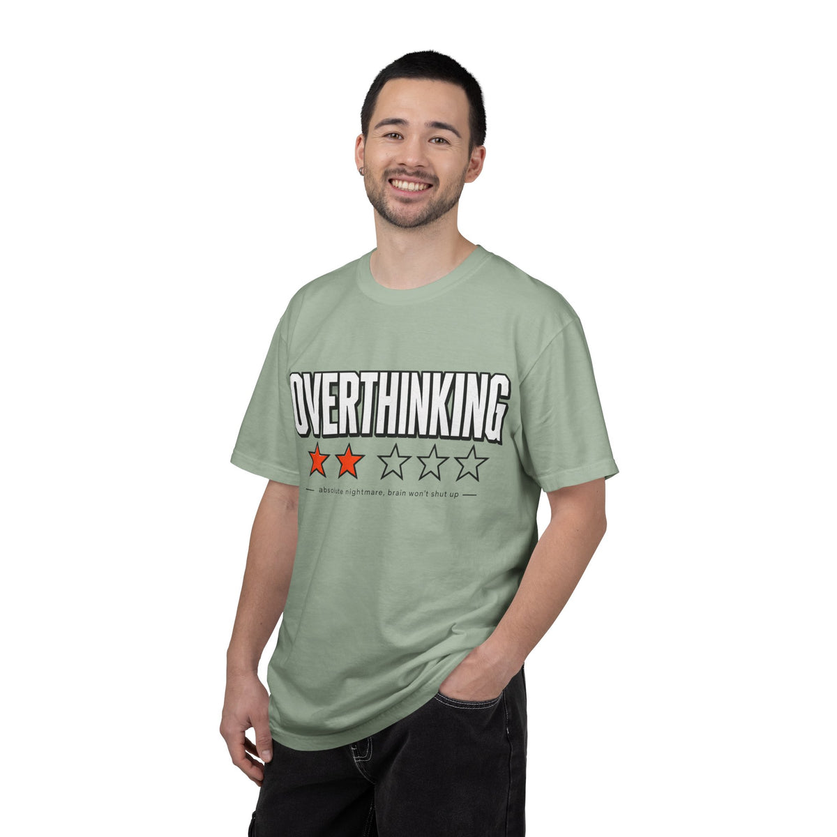 Overthinking Score T Shirt - Relatable Mental Health Graphic Tee