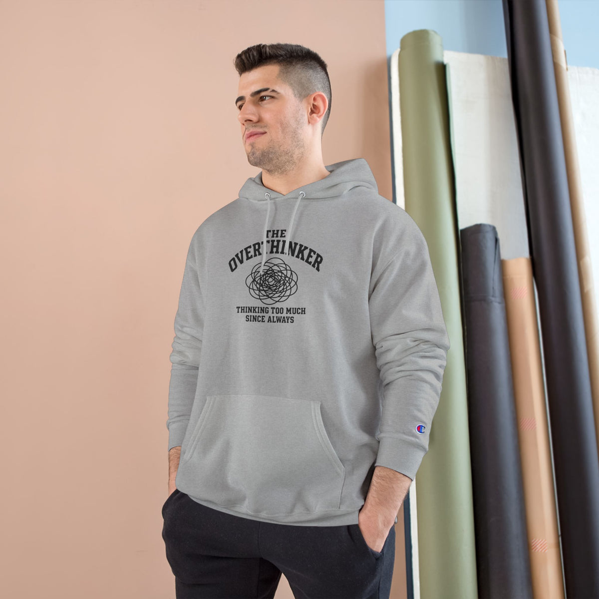 The Overthinker Hoodie - "Thinking Too Much Since Always" Pullover
