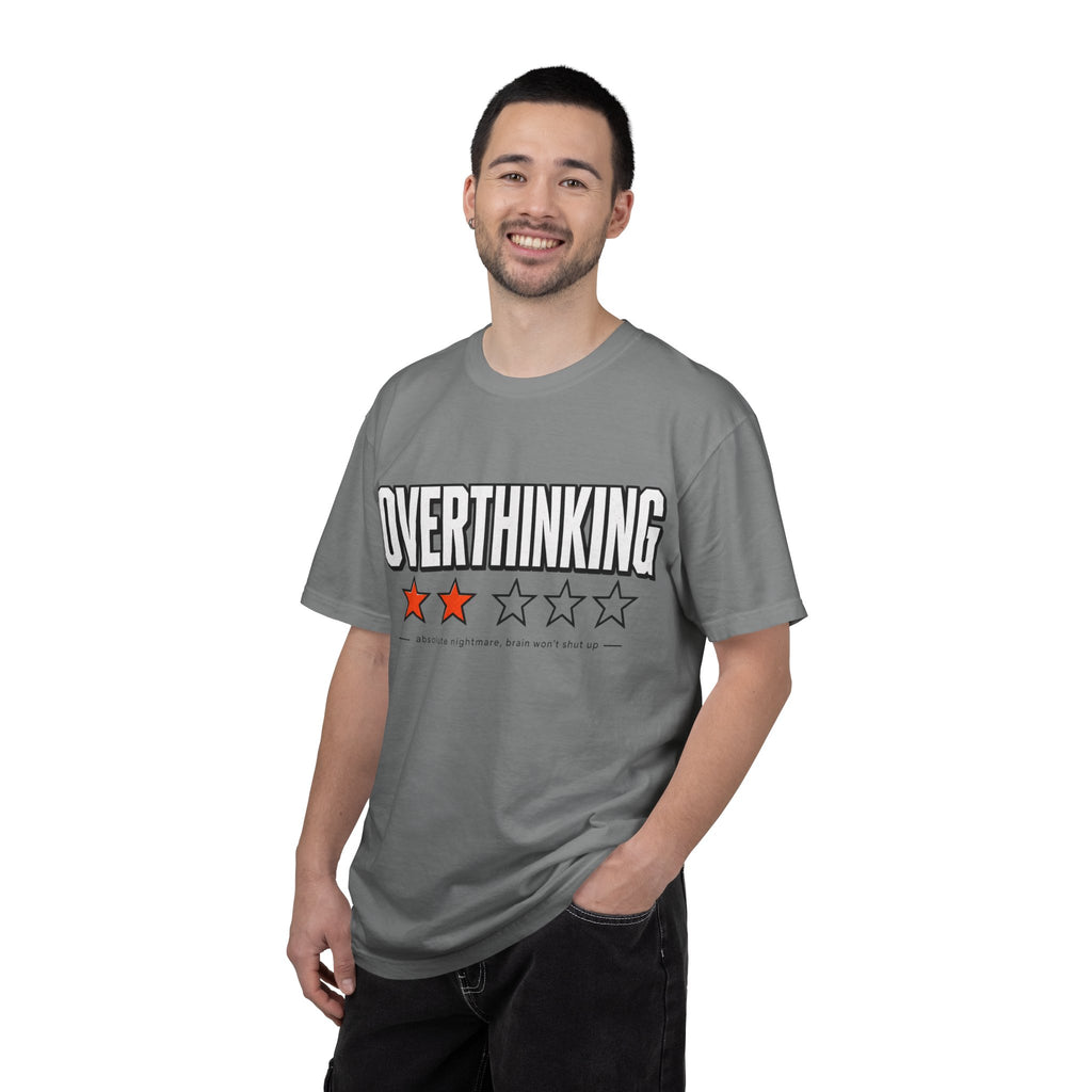 Overthinking Score T Shirt - Relatable Mental Health Graphic Tee