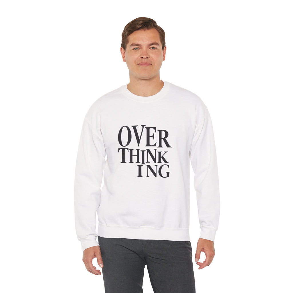 Overthinking Sweatshirt - Minimalist Anxiety Awareness Crewneck