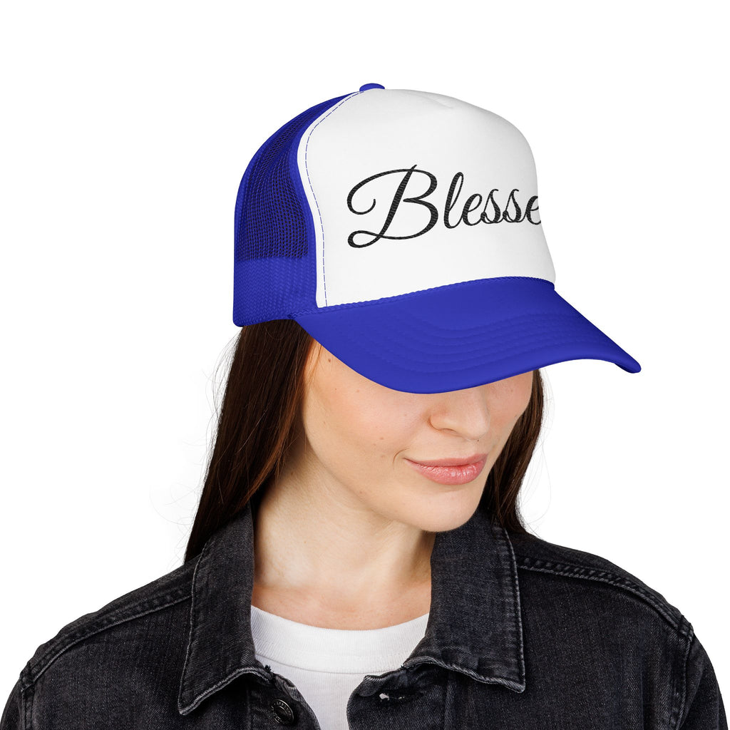 Blessed Trucker Hat - Script Foam Cap