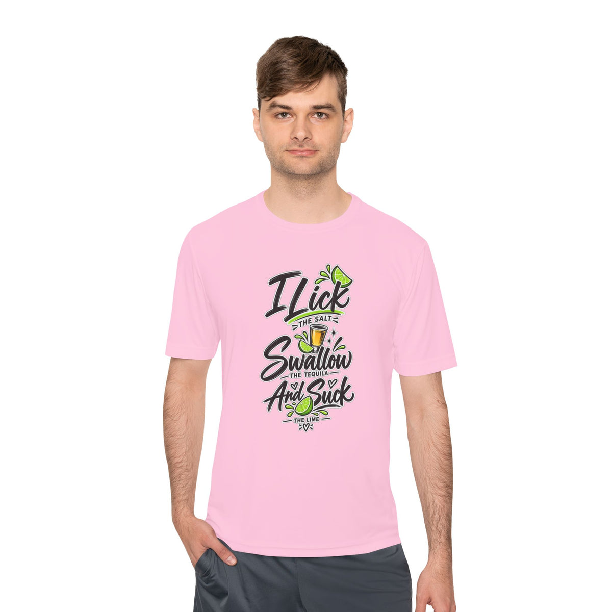 Graphic Tee - "I Lick the Salt, Swallow the Tequila and Suck the Lime" Funny Margarita Shirt