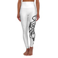High-Waisted Yoga Leggings - 'Keep Going' Motivational Script