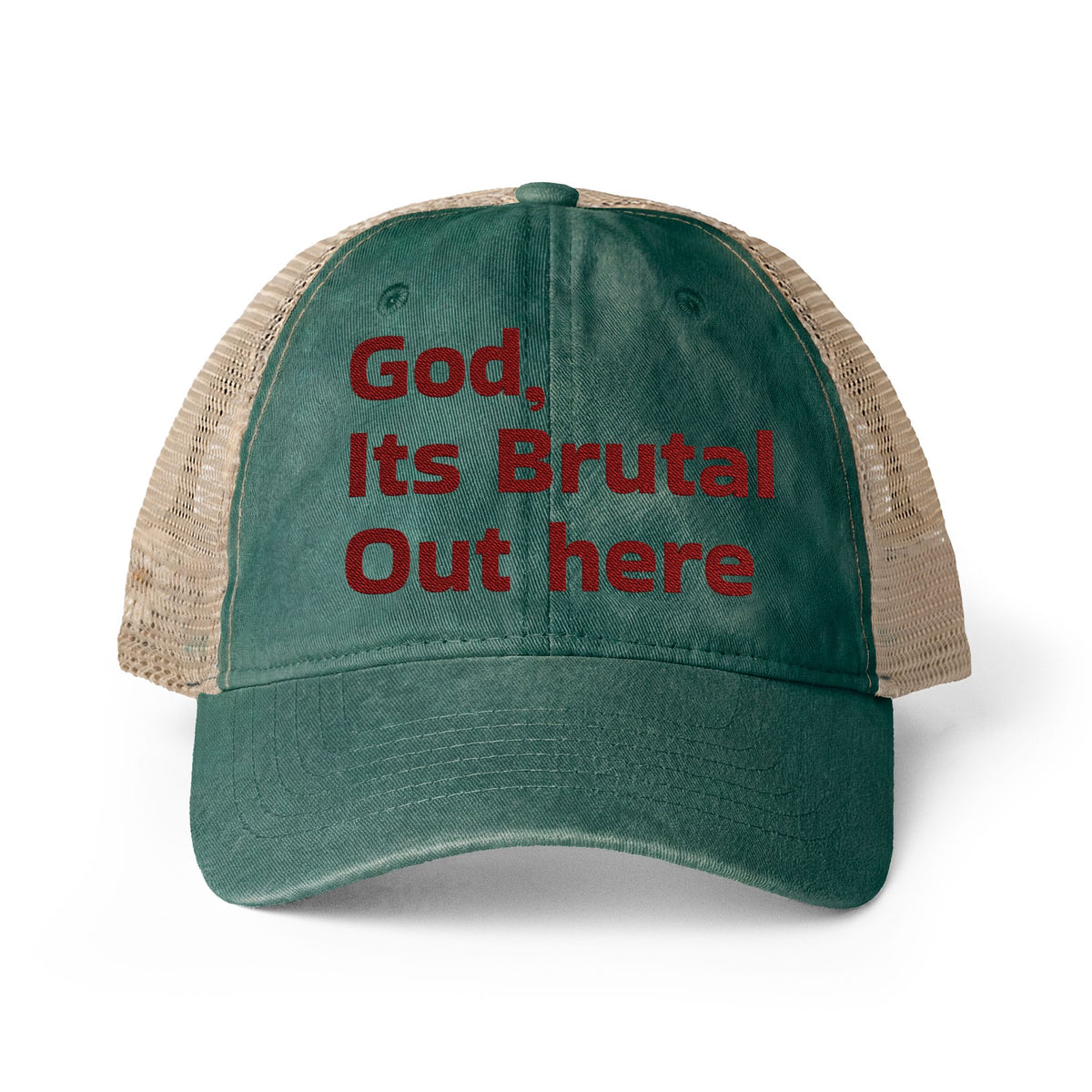 Women's Washed Mesh-Back Cap