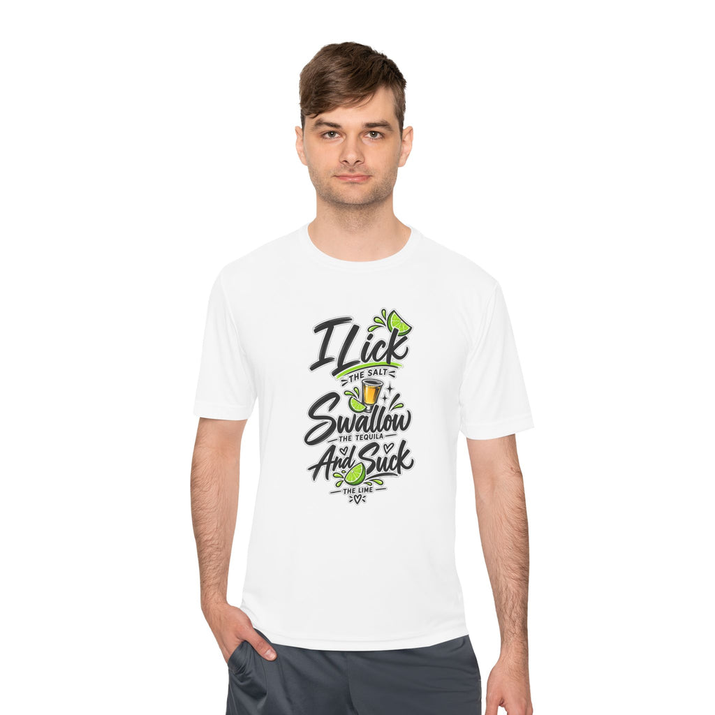 Graphic Tee - "I Lick the Salt, Swallow the Tequila and Suck the Lime" Funny Margarita Shirt