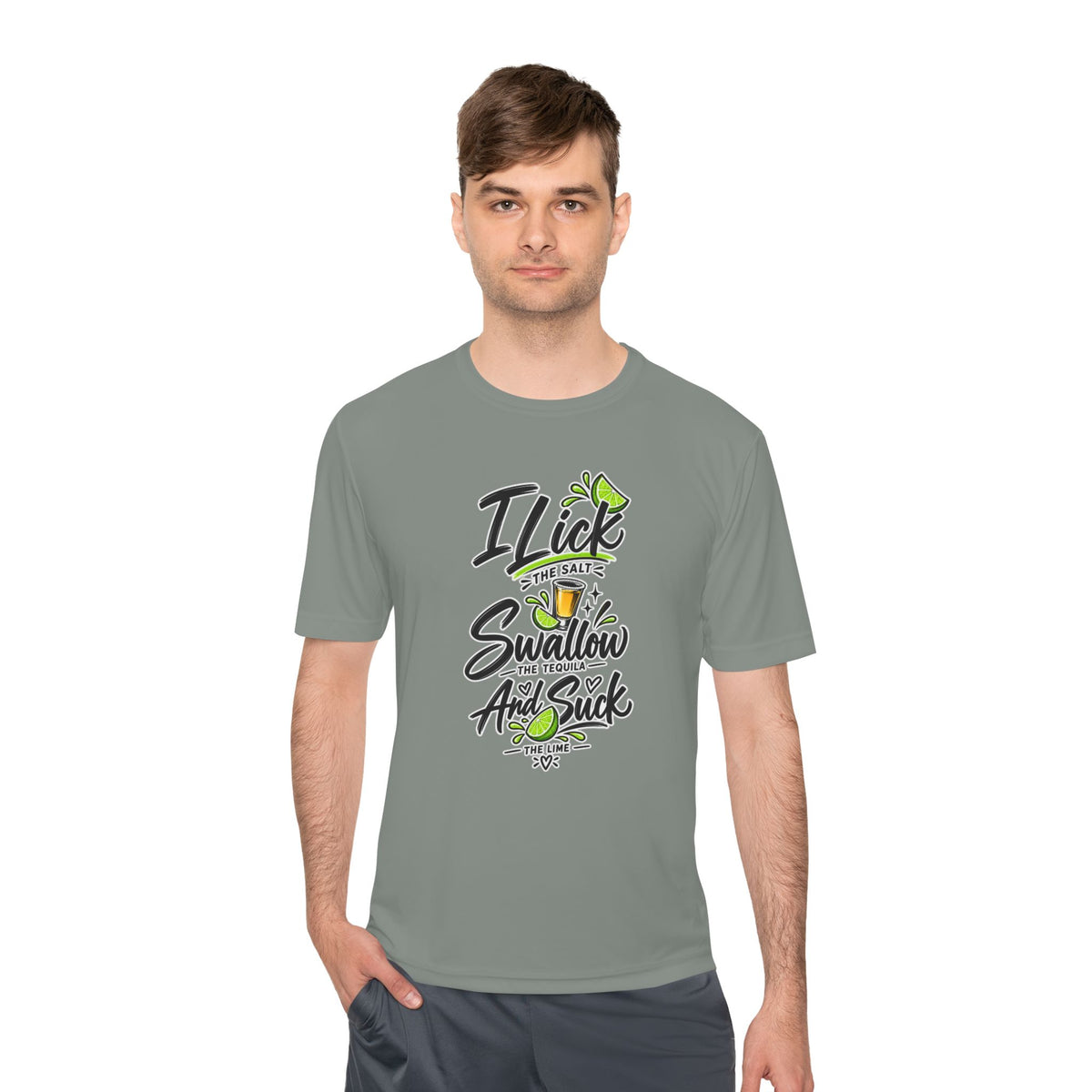 Graphic Tee - "I Lick the Salt, Swallow the Tequila and Suck the Lime" Funny Margarita Shirt