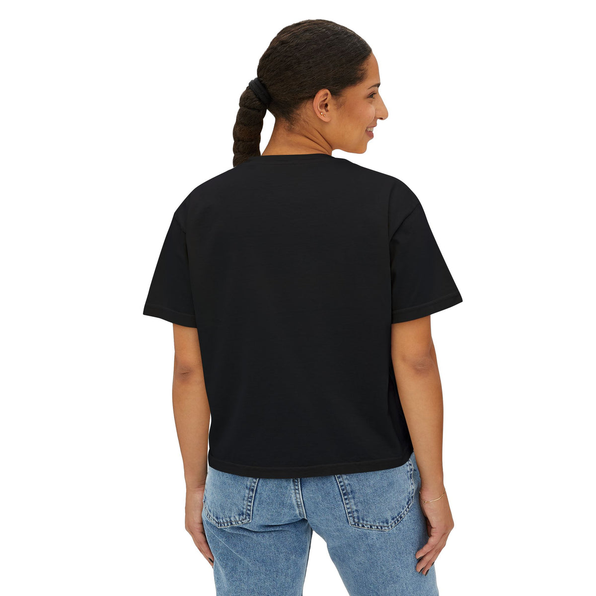 Boxy Tee - "my neck, my back / my anxiety attacks" Minimalist Anxiety Awareness Crop Top