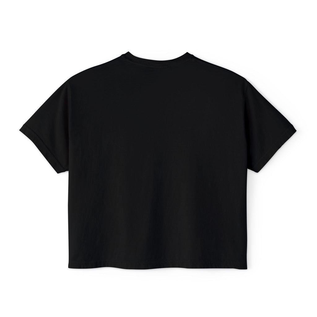Boxy Tee - "my neck, my back / my anxiety attacks" Minimalist Anxiety Awareness Crop Top