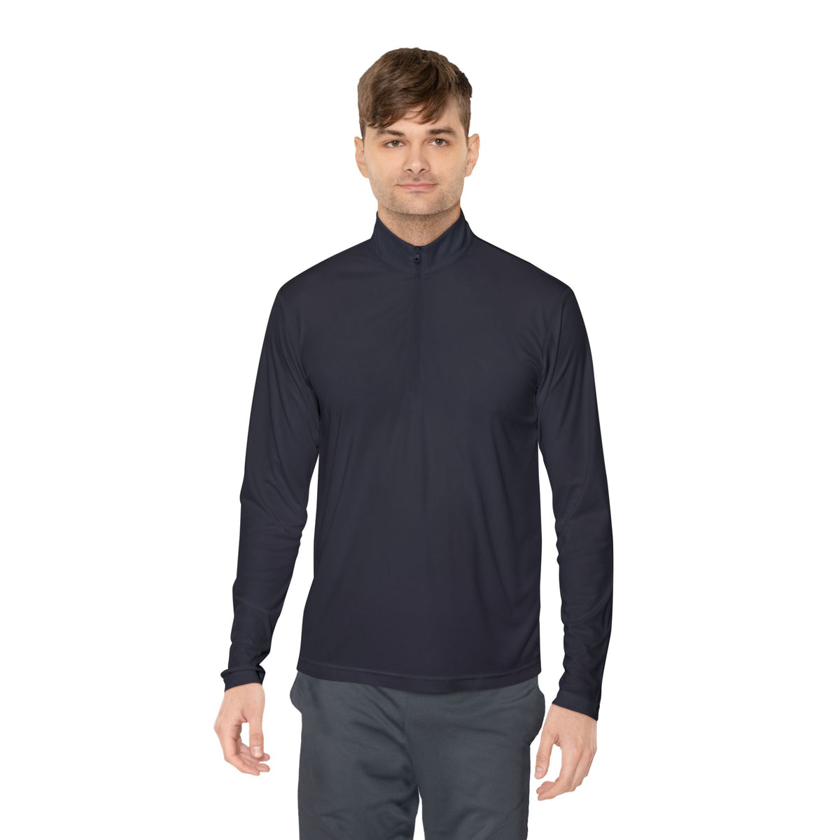 Quarter-Zip Pullover - “The Overthinker” Back Graphic (Thinking Too Much Since Always)