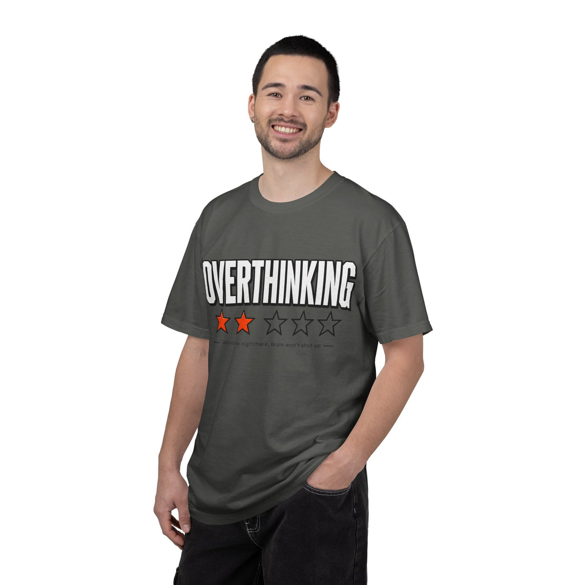 Overthinking Score T Shirt - Relatable Mental Health Graphic Tee
