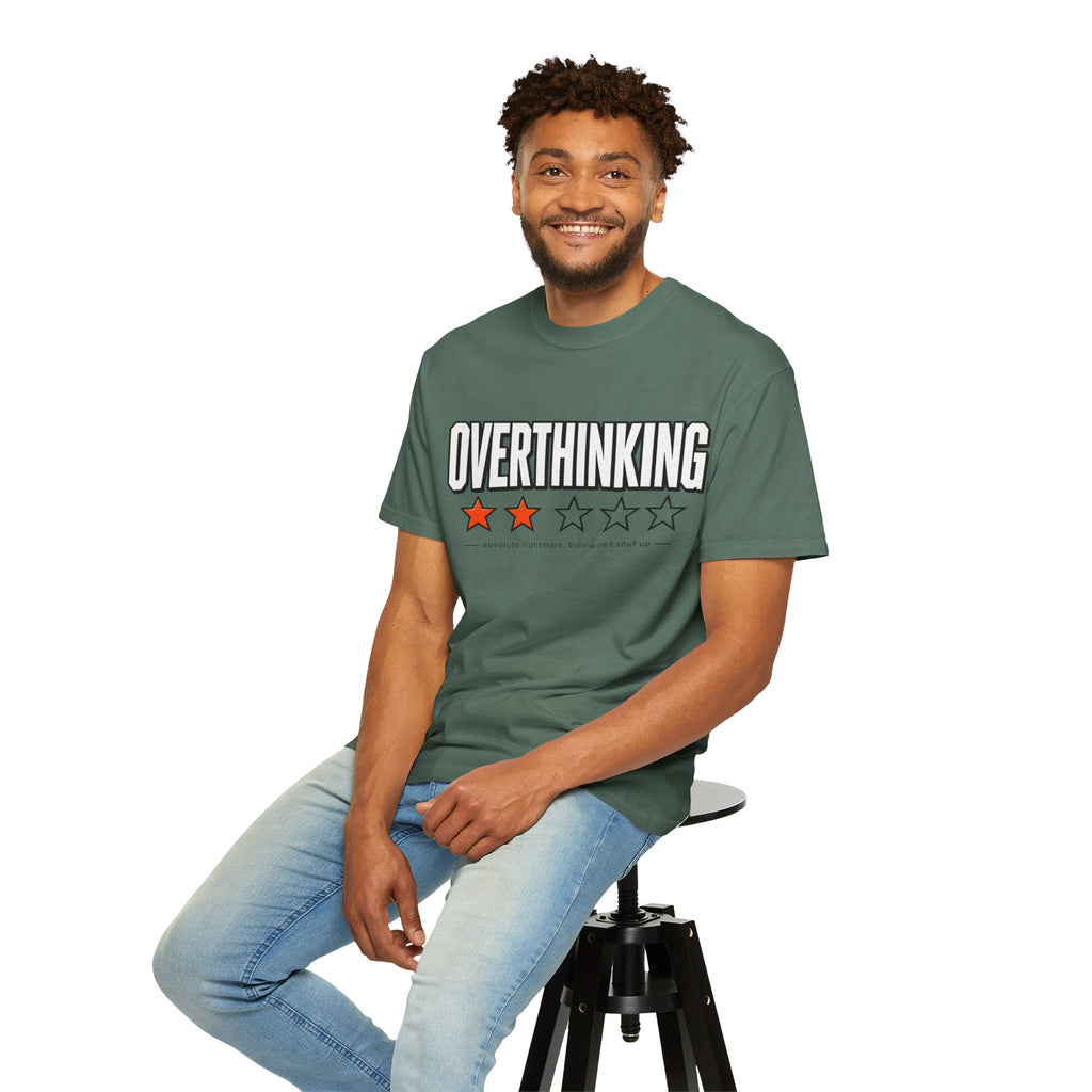 Overthinking Score T Shirt - Relatable Mental Health Graphic Tee