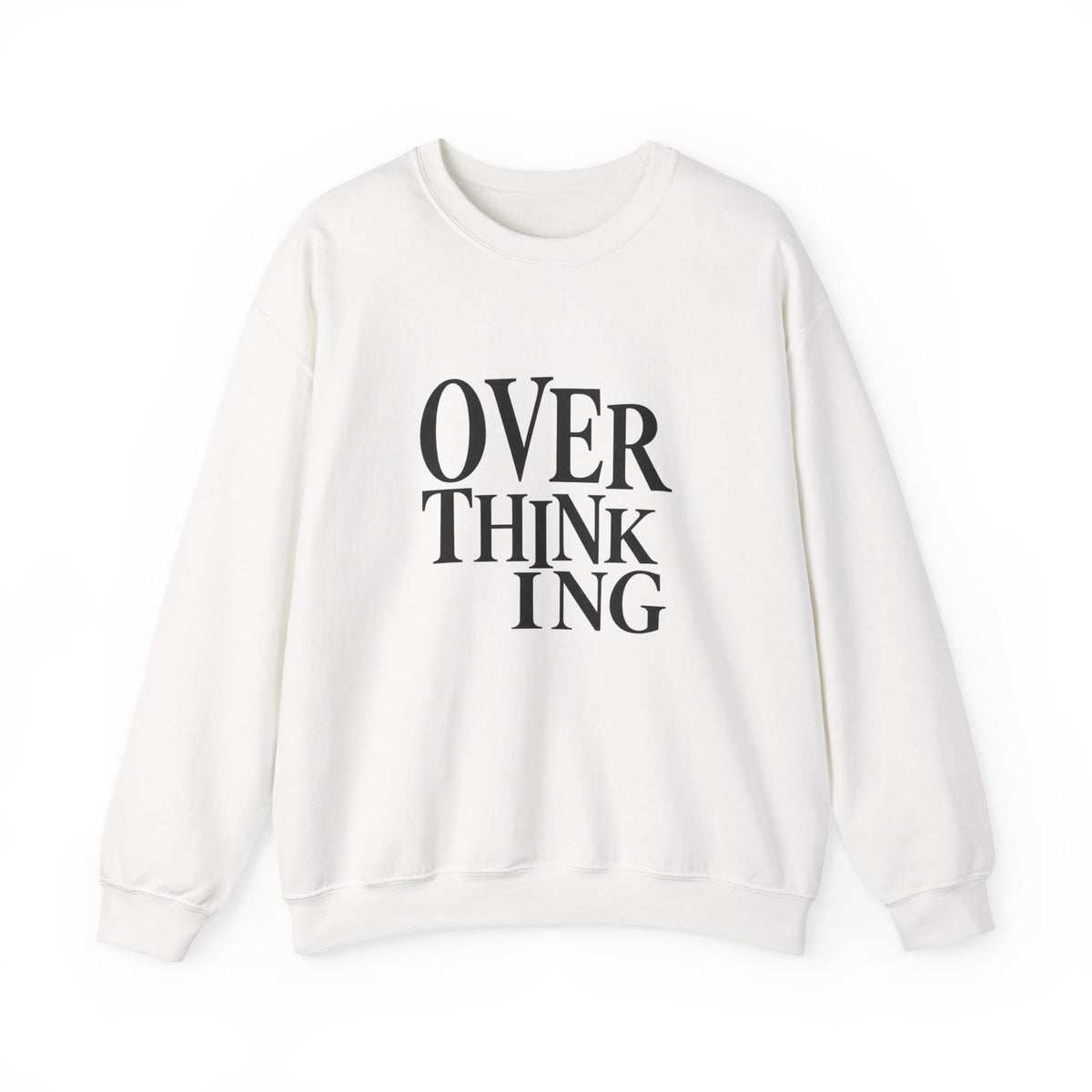 Overthinking Sweatshirt - Minimalist Anxiety Awareness Crewneck