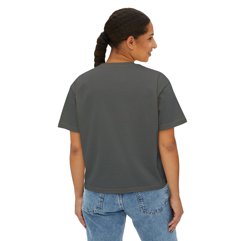 Overthinking Is My Cardio Boxy Tee - Women's Graphic Crop T-Shirt