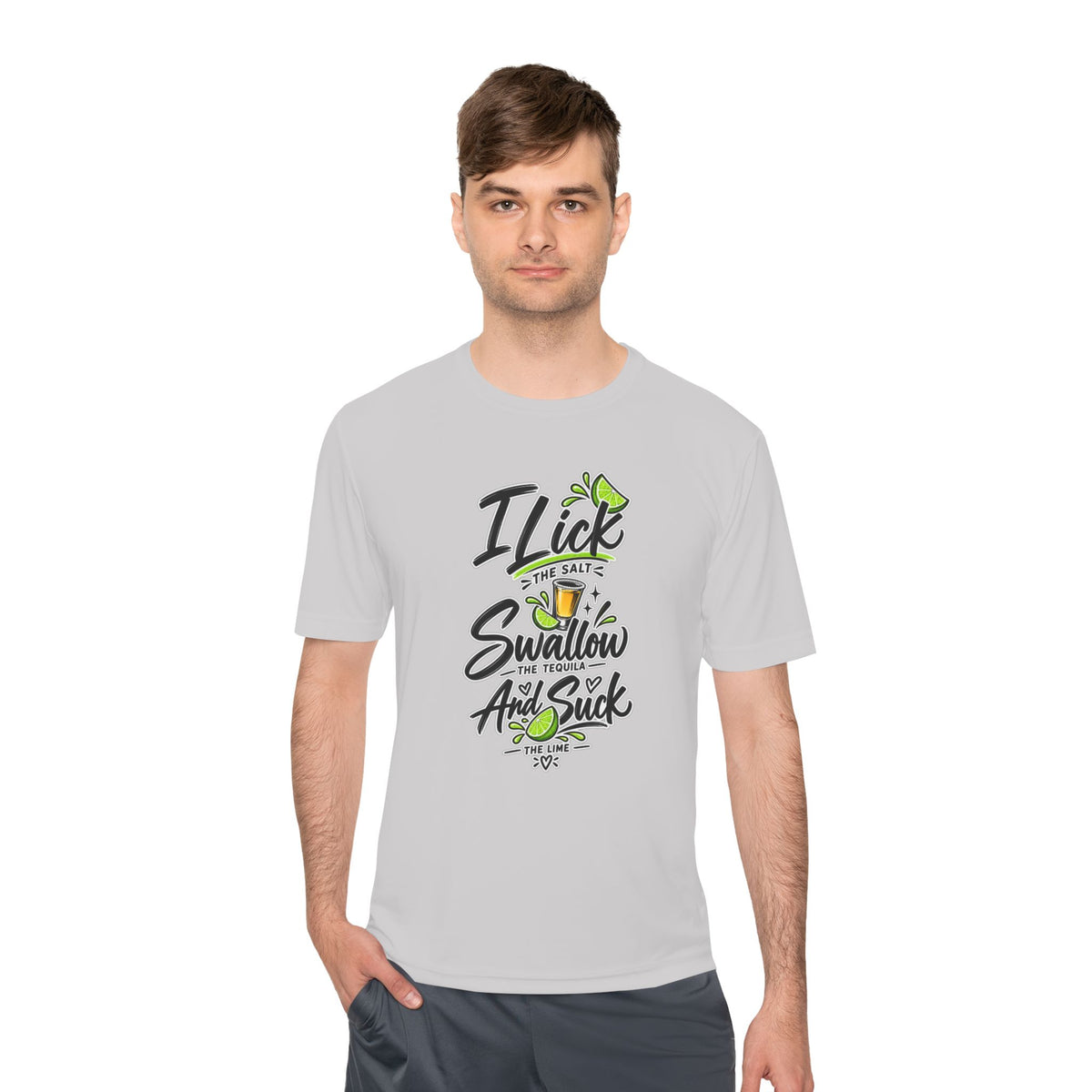 Graphic Tee - "I Lick the Salt, Swallow the Tequila and Suck the Lime" Funny Margarita Shirt