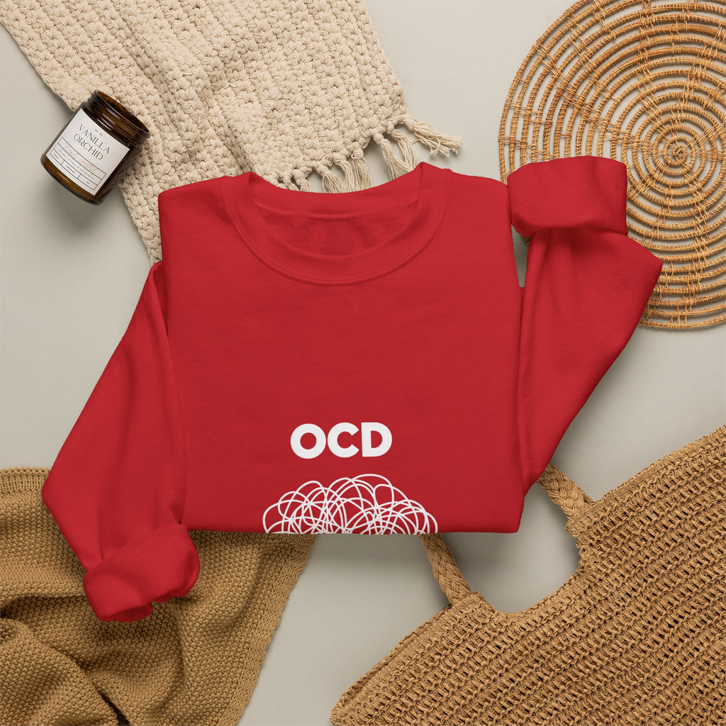 OCD Awareness Crewneck Sweatshirt - "A daily battle with my brain" Comfort Pullover