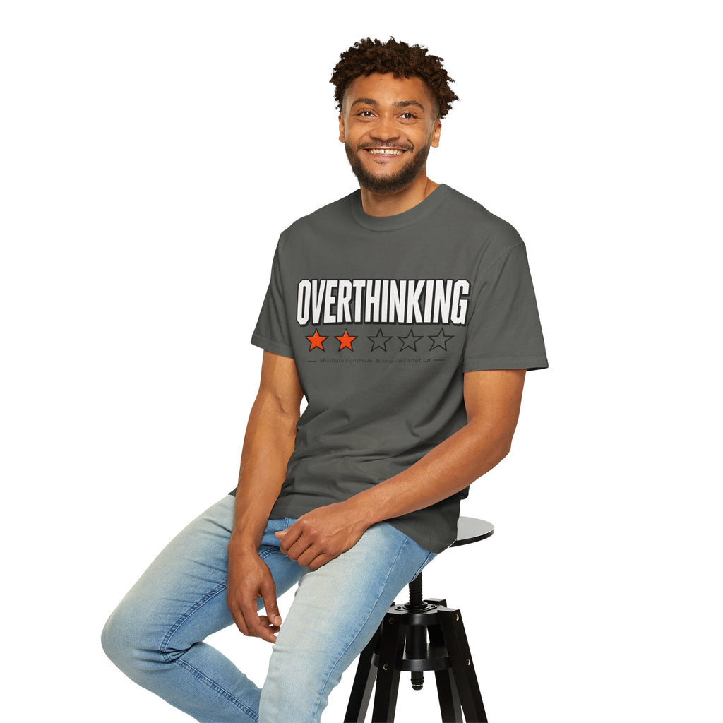 Overthinking Score T Shirt - Relatable Mental Health Graphic Tee