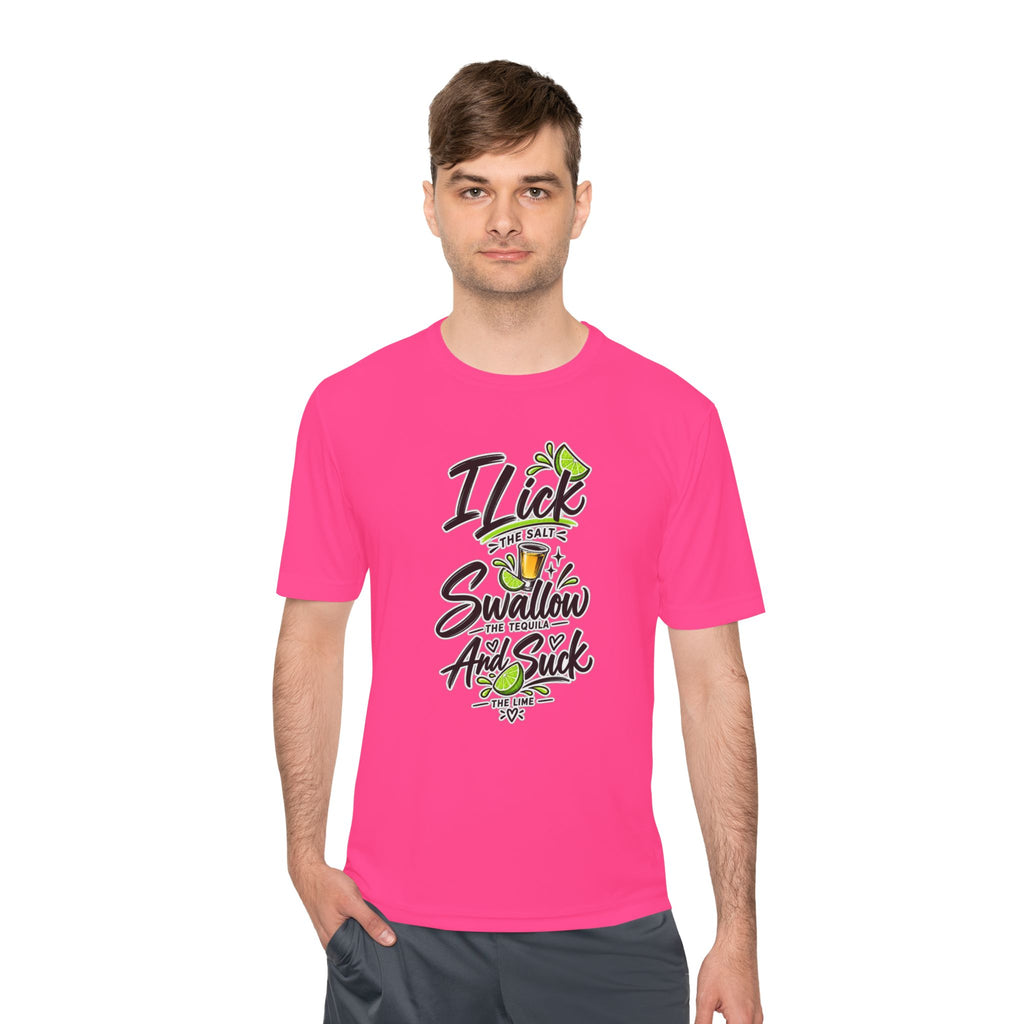 Graphic Tee - "I Lick the Salt, Swallow the Tequila and Suck the Lime" Funny Margarita Shirt