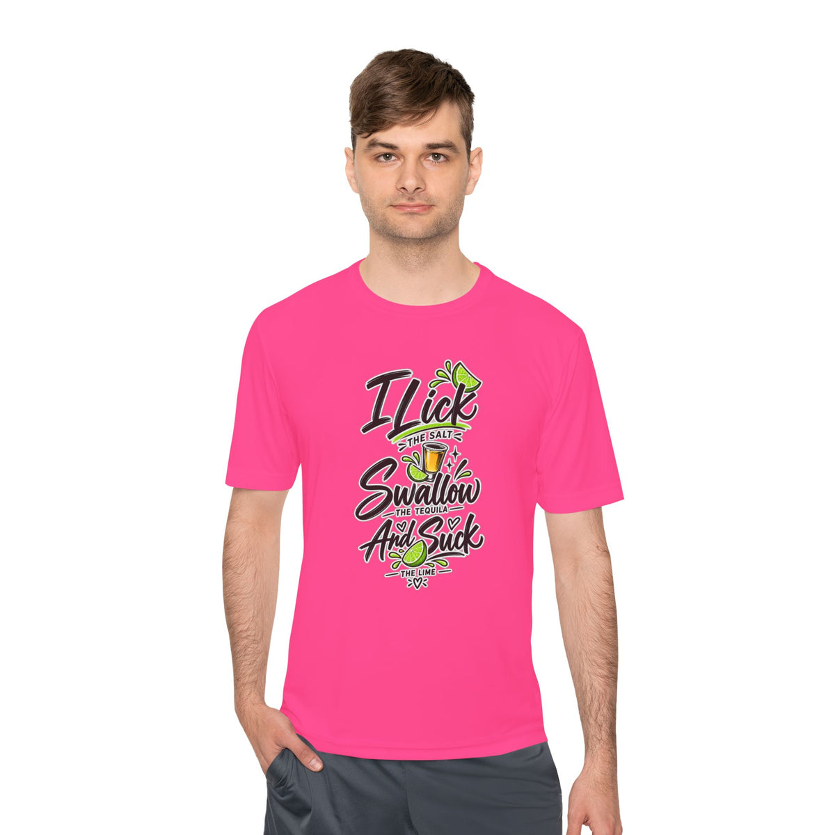 Graphic Tee - "I Lick the Salt, Swallow the Tequila and Suck the Lime" Funny Margarita Shirt