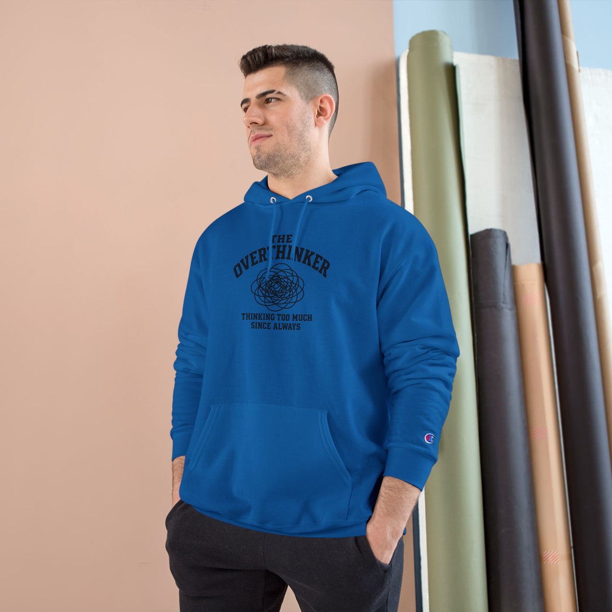The Overthinker Hoodie - "Thinking Too Much Since Always" Pullover