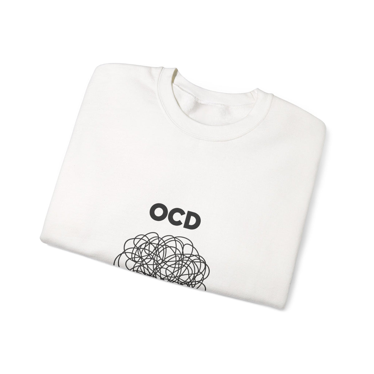 OCD Awareness Crewneck Sweatshirt - "A daily battle with my brain" Comfort Pullover