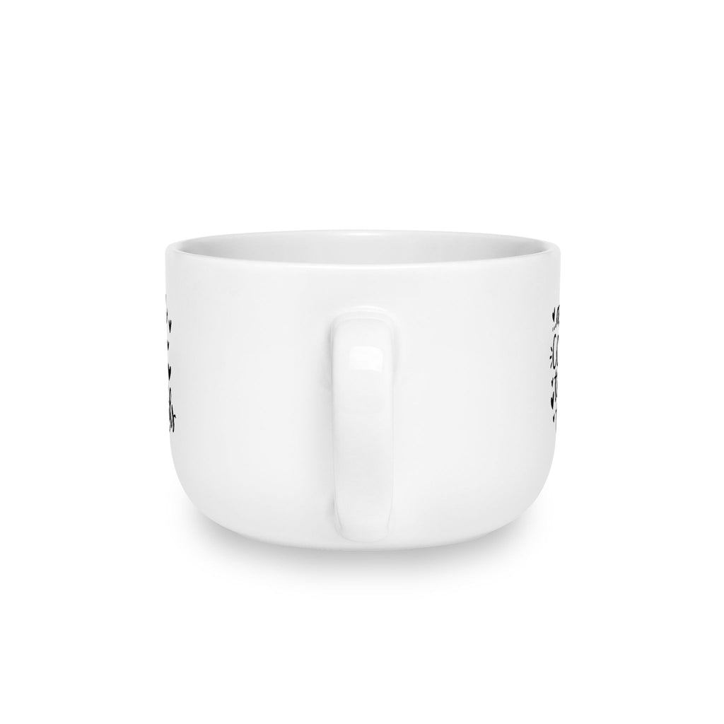 25oz Ceramic Latte Mug | “Just a Girl With Big Goals” Inspirational Mug