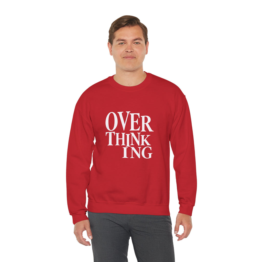 Overthinking Sweatshirt - Minimalist Anxiety Awareness Crewneck