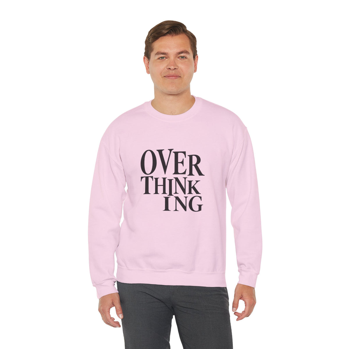 Overthinking Sweatshirt - Minimalist Anxiety Awareness Crewneck