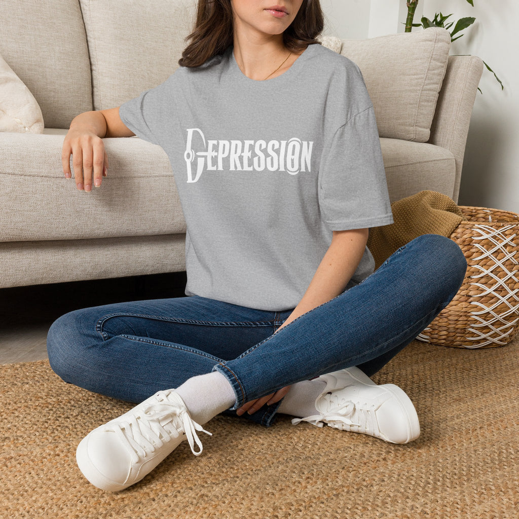 Depression Awareness T-Shirt - Stylized Keyhole Typography