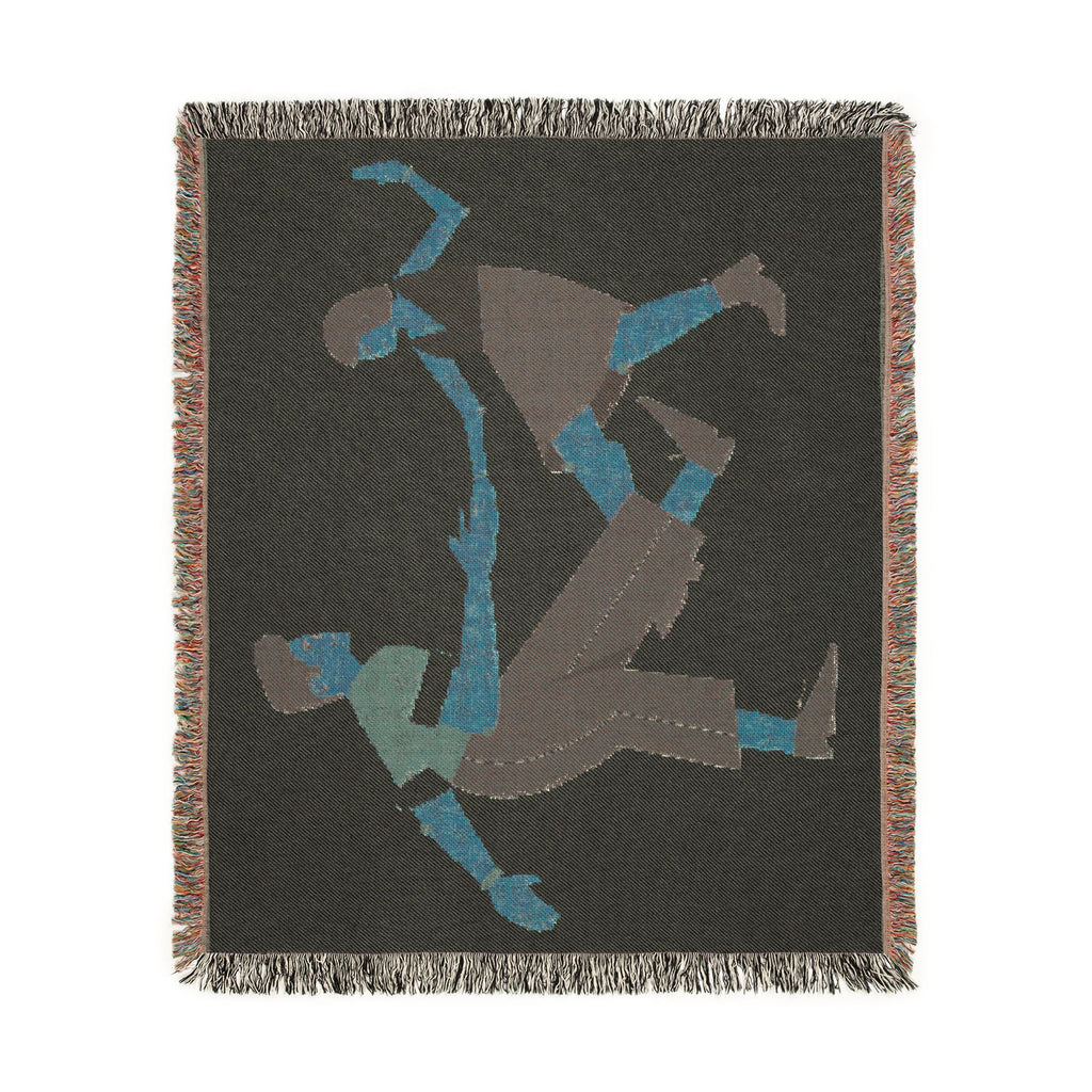 Woven Blanket - Retro Swing Dance Couple Throw Blanket