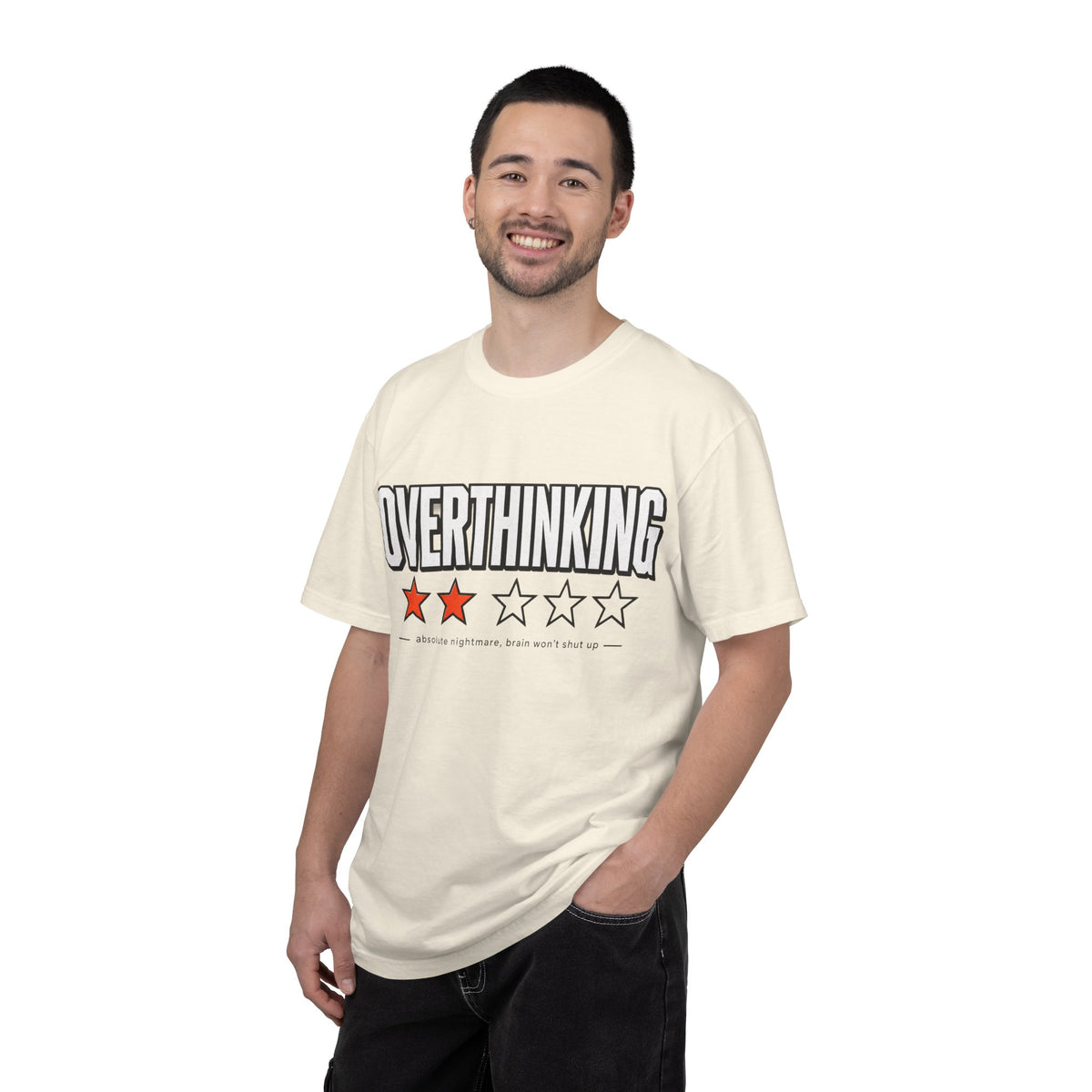 Overthinking Score T Shirt - Relatable Mental Health Graphic Tee