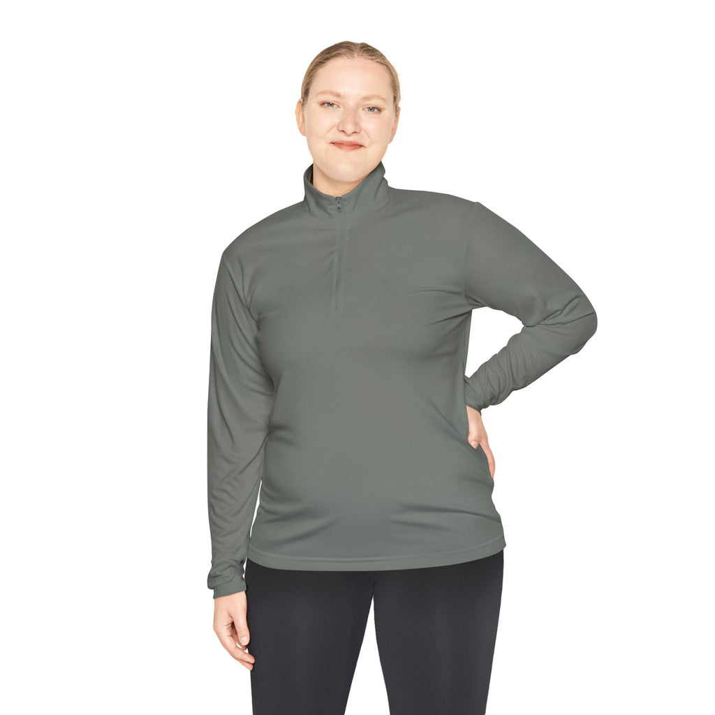 Quarter-Zip Pullover - “The Overthinker” Back Graphic (Thinking Too Much Since Always)