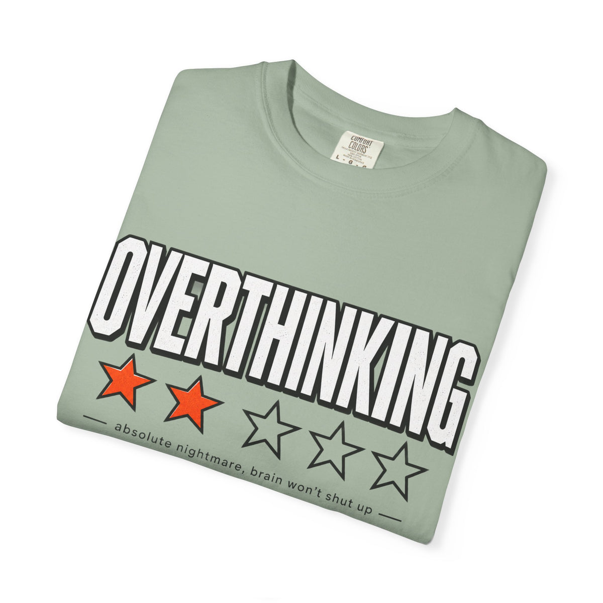 Overthinking Score T Shirt - Relatable Mental Health Graphic Tee