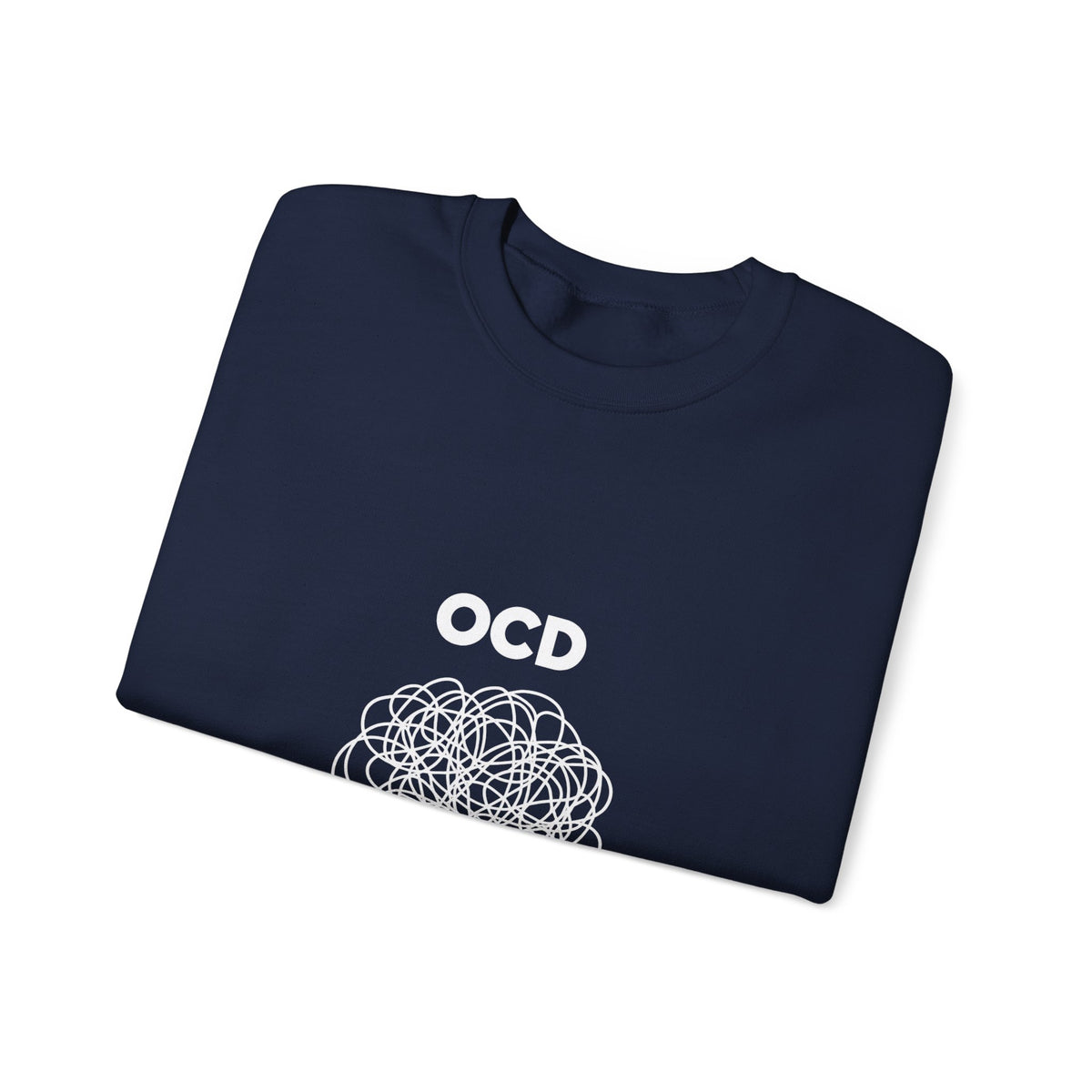 OCD Awareness Crewneck Sweatshirt - "A daily battle with my brain" Comfort Pullover