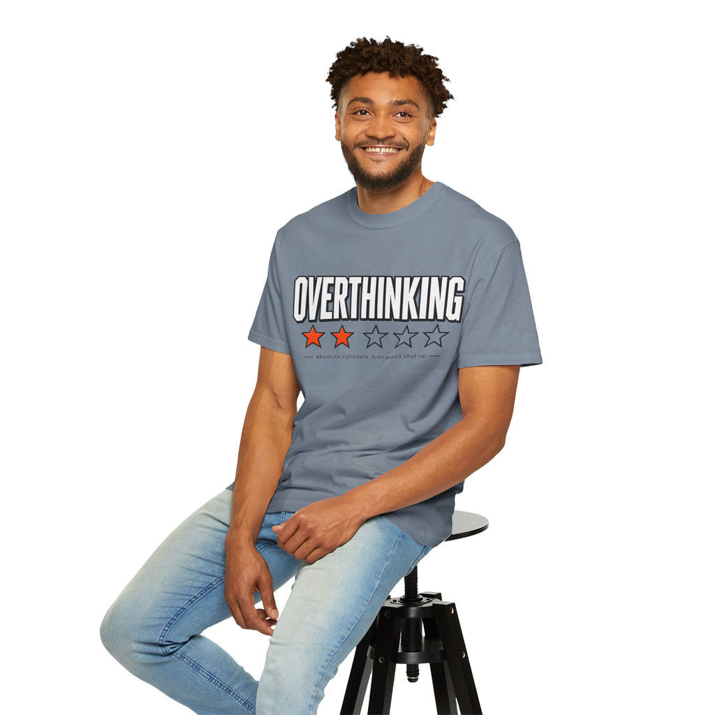 Overthinking Score T Shirt - Relatable Mental Health Graphic Tee