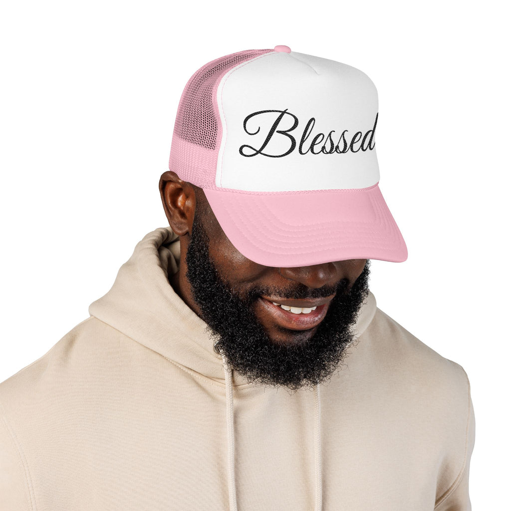 Blessed Trucker Hat - Script Foam Cap