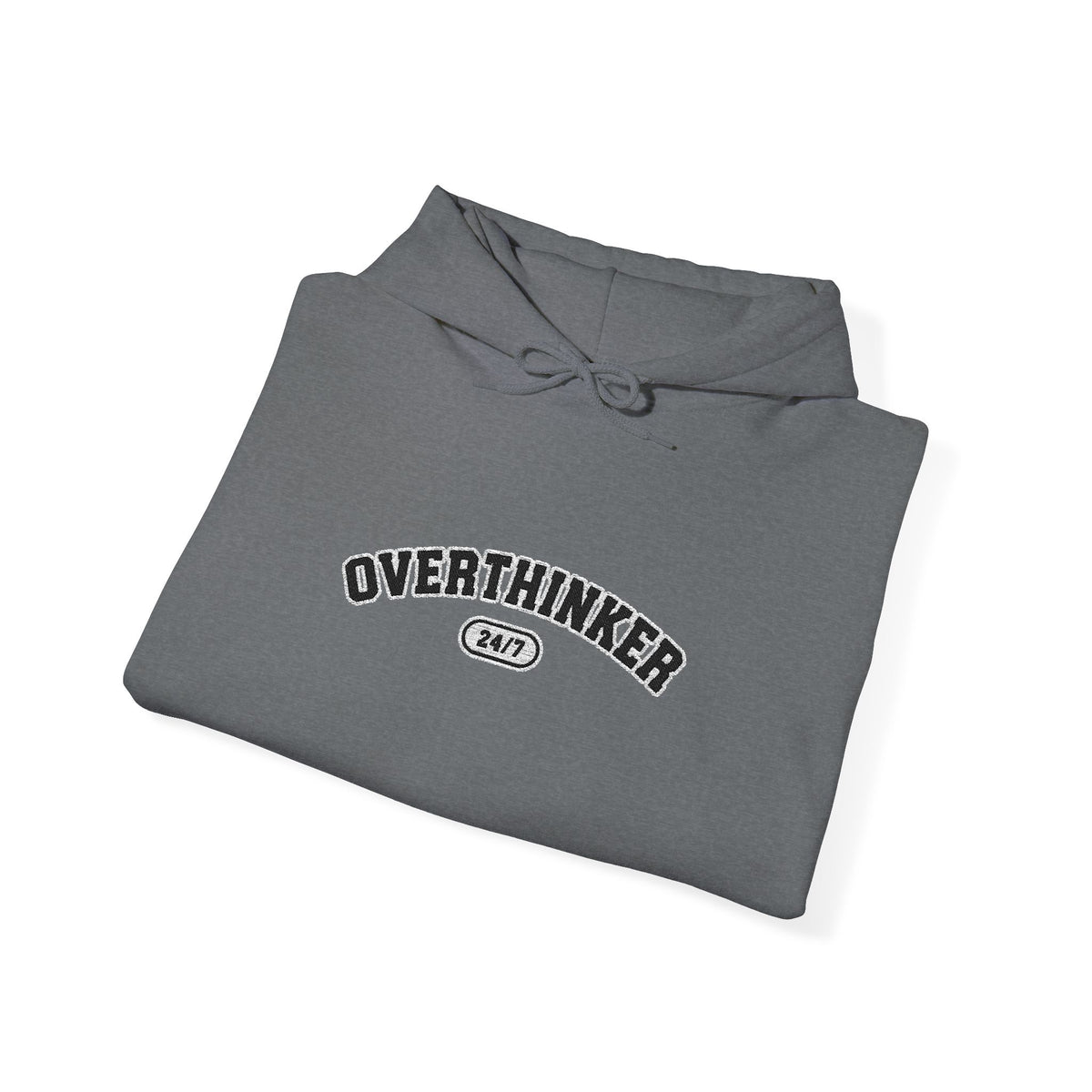 Overthinker Hoodie - Minimal Text Graphic Pullover