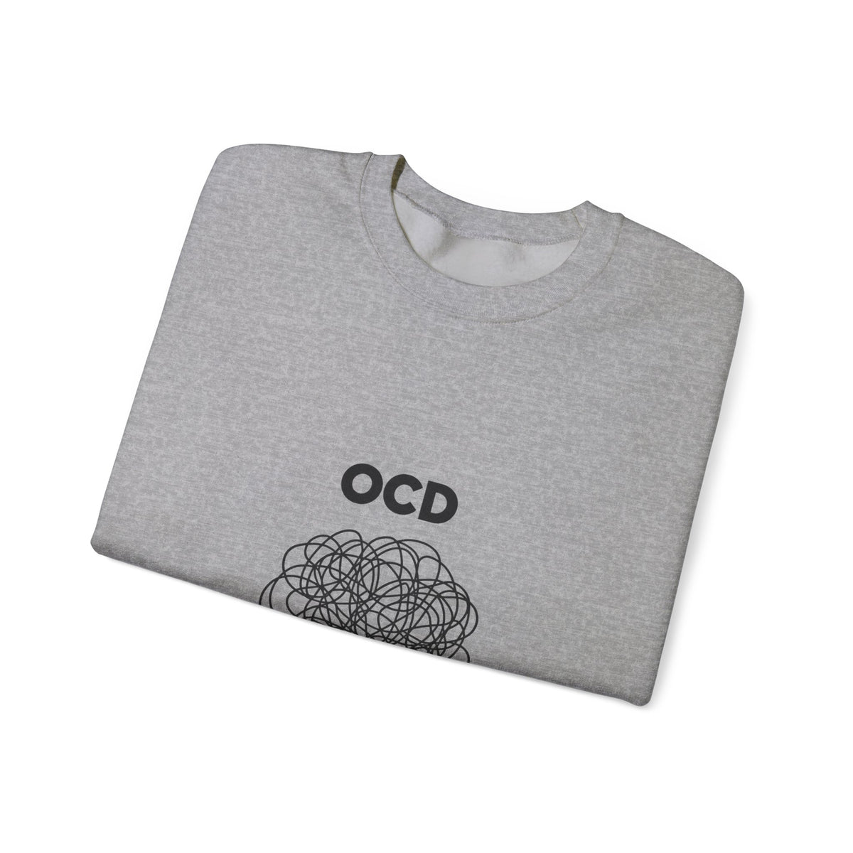 OCD Awareness Crewneck Sweatshirt - "A daily battle with my brain" Comfort Pullover