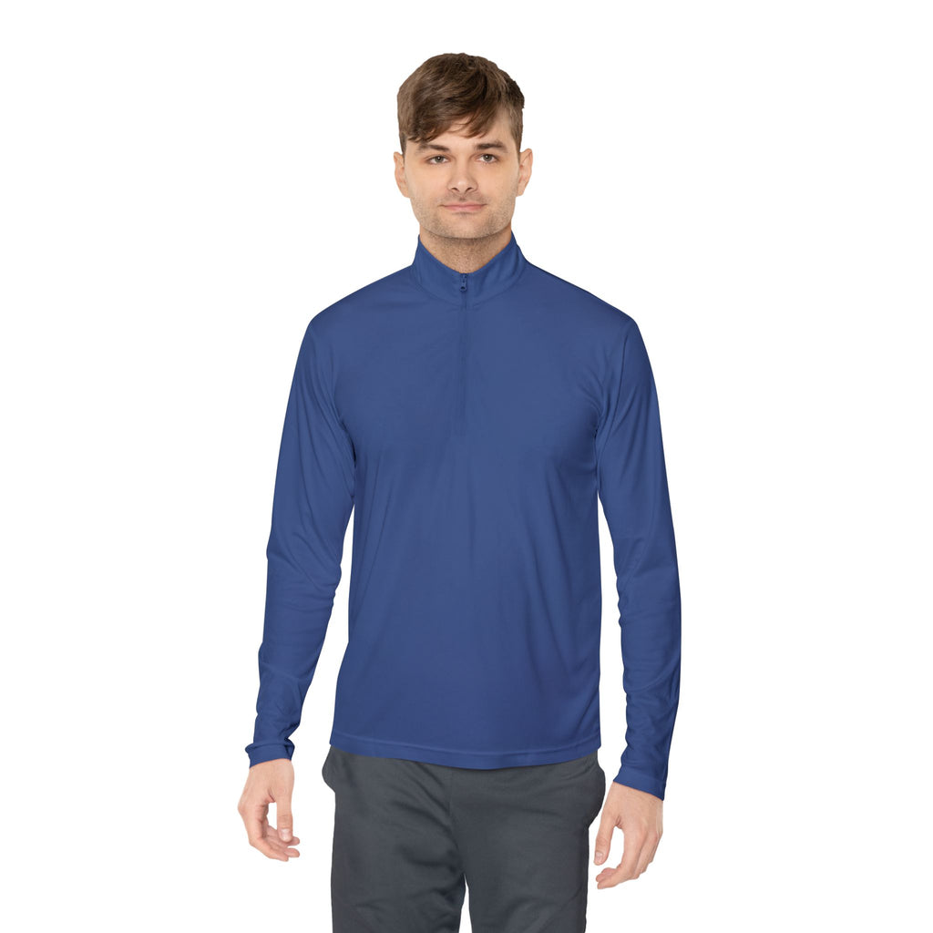 Quarter-Zip Pullover - “The Overthinker” Back Graphic (Thinking Too Much Since Always)