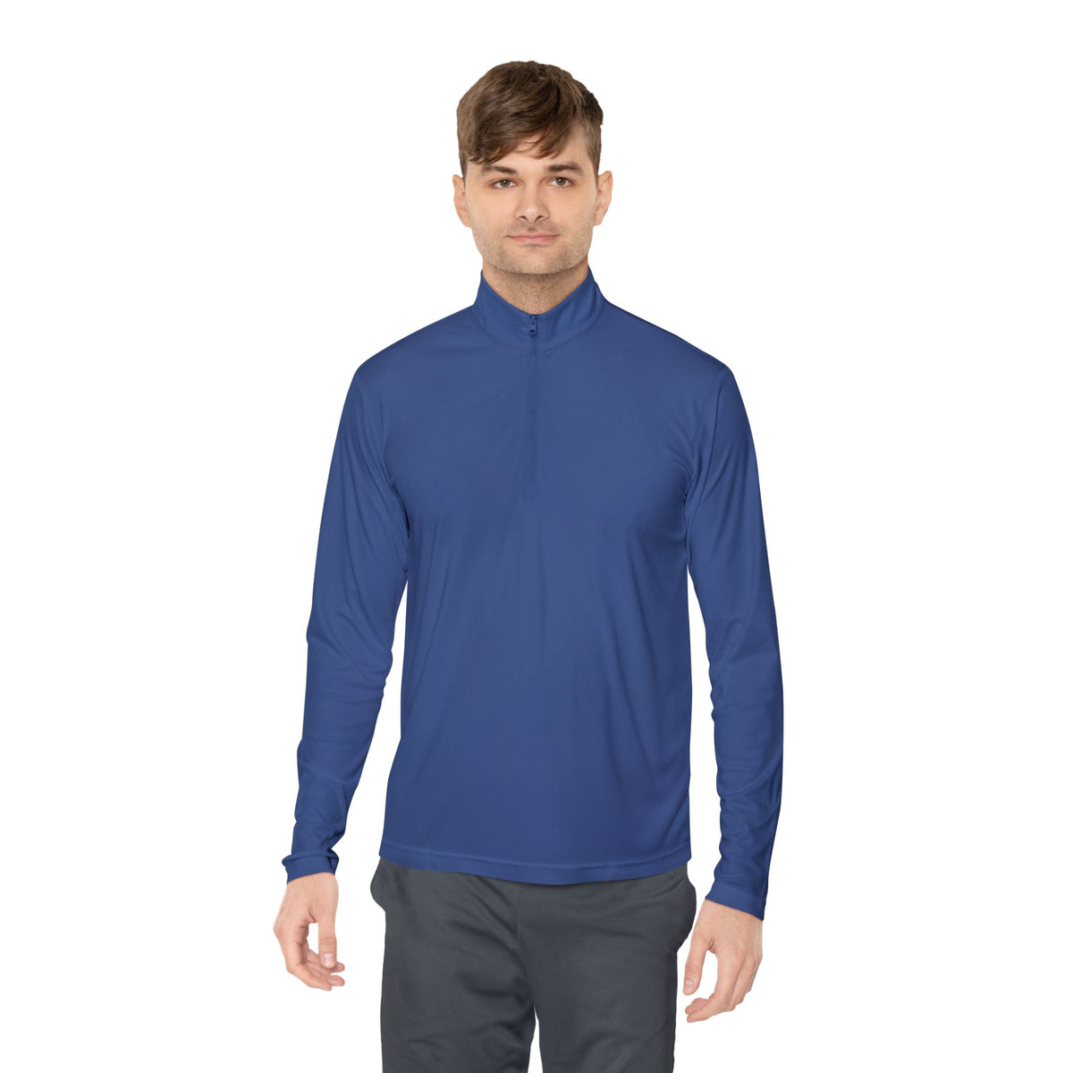 Quarter-Zip Pullover - “The Overthinker” Back Graphic (Thinking Too Much Since Always)